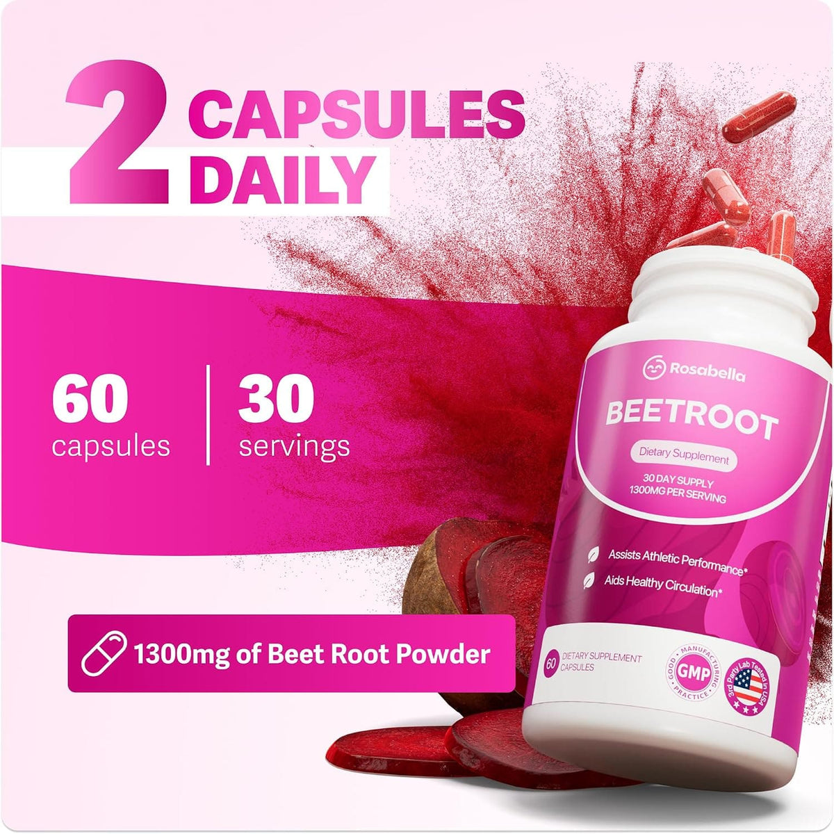 Beetroot Capsules To Support Circulation And Vitality*