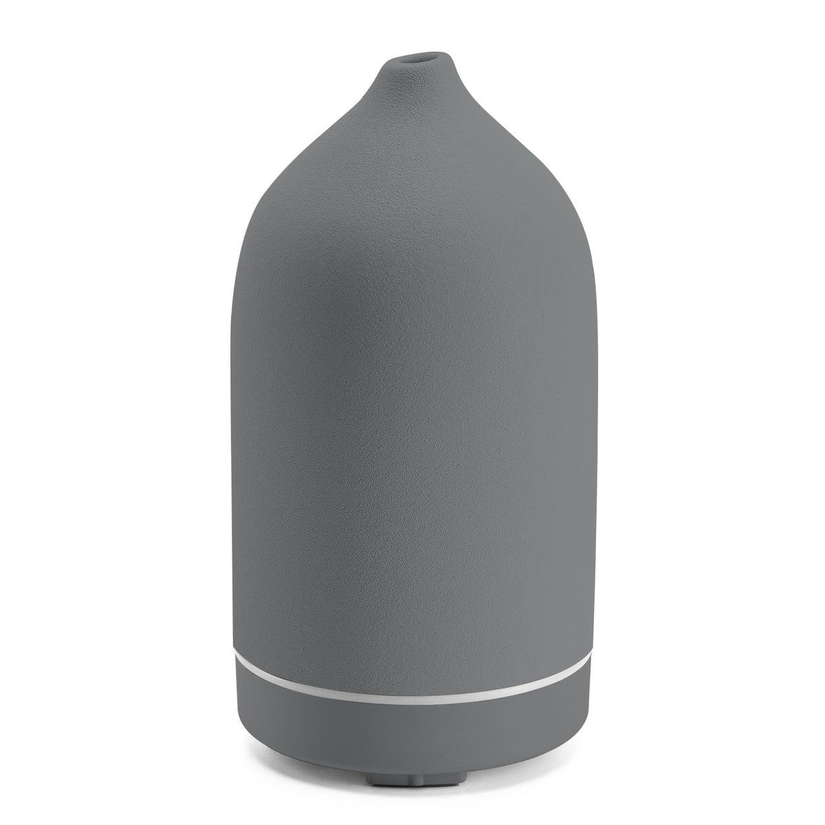 Gooamp 200ML Ceramic Essential Oil Diffuser - Ultrasonic Aromatherapy & Humidifier with 7-Color LED Lights, Auto Shut-Off, Wood Grain Base, 1H/3H/6H Timer | Scent for Home, Office, Yoga